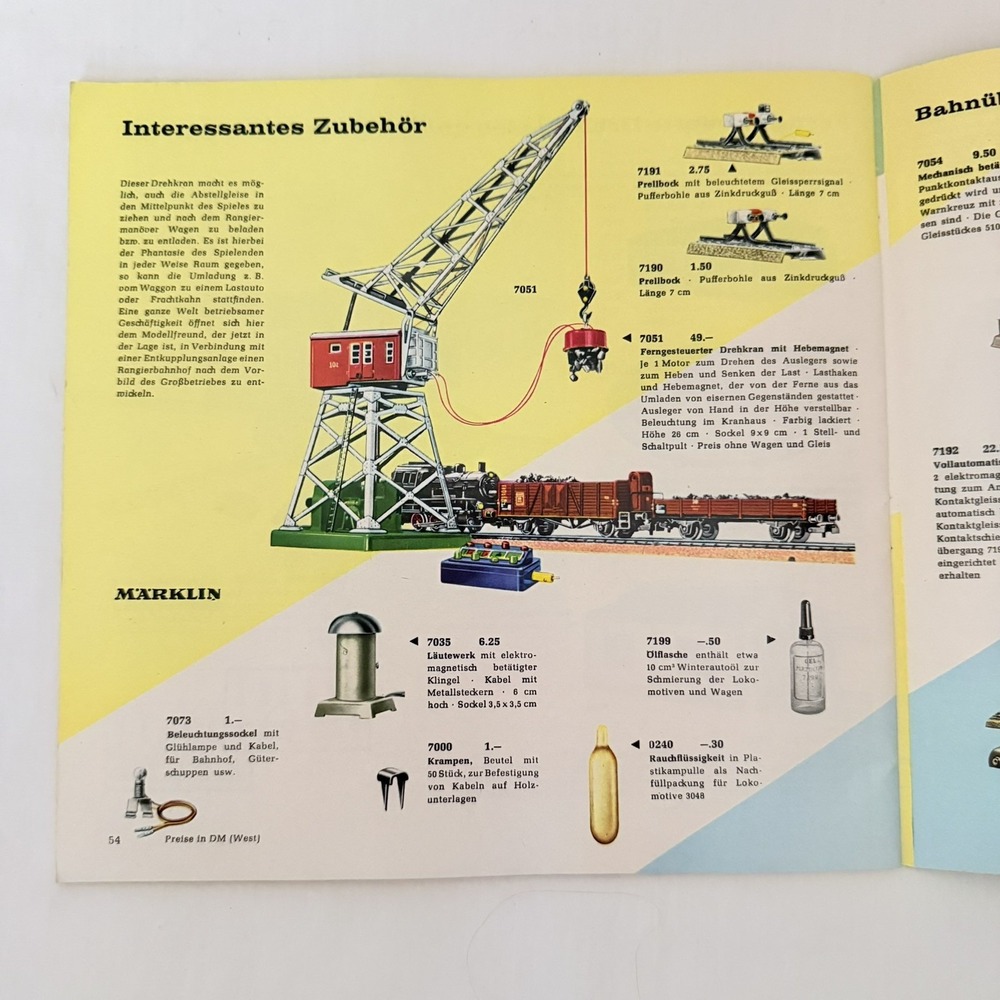 Vintage Marklin 1961/62 D DM Catalog Santa Fe Train English Language Color - Picture 4 of 7